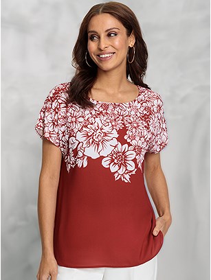 Textured Floral Blouse product image (619874.RDPR.1S)