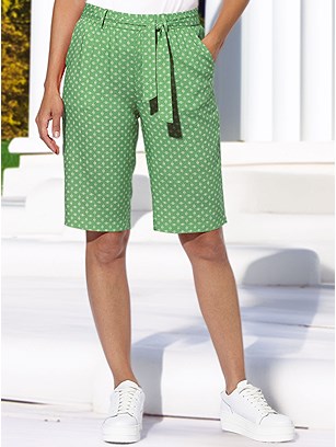Printed Tie Waist Bermuda Shorts product image (621664.AGPR.14S)
