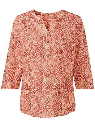 Printed 3/4 Sleeve Blouse product image (622175.1S)