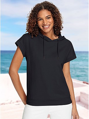 Short Sleeve Hooded Shirt product image (622338.BK.28S)