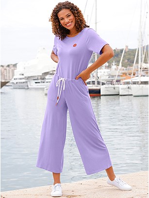 Tie Waist Jersey Jumpsuit product image (622474.LV.11S)