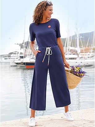 Tie Waist Jersey Jumpsuit product image (622474.NV.19S)
