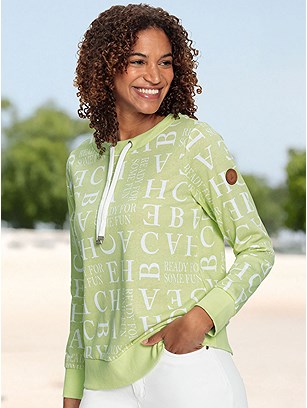 Printed Drawstring Sweatshirt product image (622498.PSEC.21S)
