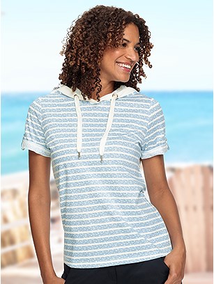 Striped Hooded Shirt product image (622581.IBEC.99S)