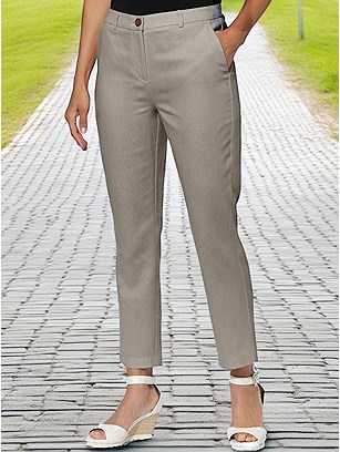 Structured Linen Pants product image (622985.DKBR.11S)