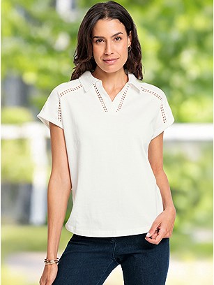 V-Neck Collared Shirt product image (623033.EC.14s)