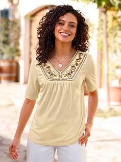 Link. floral embroidered tunic (Product Display 38201) image.