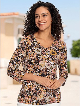 Retro Floral Print Shirt product image (623355.BKPR.11S)