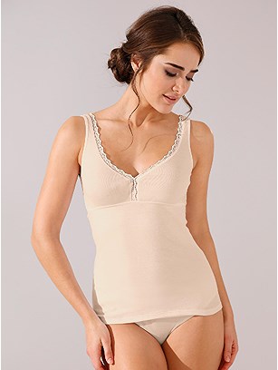 Lace Trim V-Neck Camisole product image (963848.POWD.1.11_WithBackground)