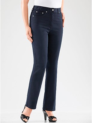 Elastic Waist Jean product image (B51503.NV.1.2_WithBackground)