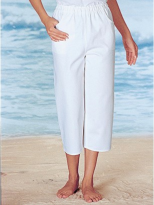 Slip On Capri Pants product image (B61025.WH.1.4_WithBackground)