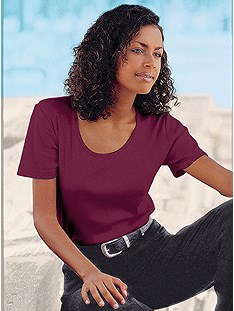 Scoop Neck Top product image (B64091.BORD.1.2_WithBackground)