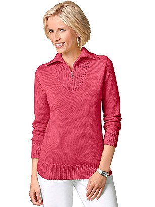 Zipper Detail Sweater product image (B67005-CO.1)