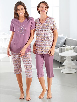 2 Pk Printed Capri Pajamas Set product image (C18882.LIMU.1.7_WithBackground)