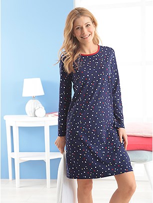 Polka Dot Sleepshirt product image (C44317.NVPR.1.1_WithBackground)