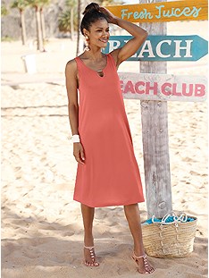 Keyhole Neckline Beach Dress product image (C47231.TC.1.7_WithBackground)