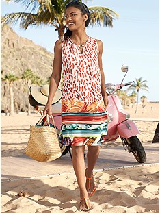 Pattern Mix Beach Dress product image (C50103.MULT.1.4_WithBackground)