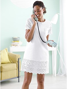 Eyelet Trim Nightgown product image (C68419.WH.1.1_WithBackground)
