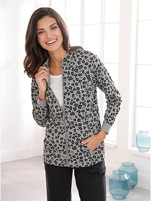 Leopard Print Zip Up Top product image (D75010.CHAR.3.1_WithBackground)