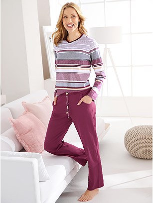 Striped Pajama Set product image (E12955.WIST.1.1_WithBackground)