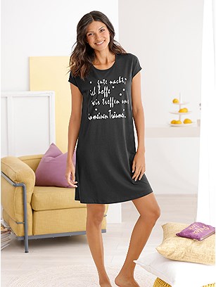 2 Pk Shimmering Print Nightgowns product image (E32223.AGBK.1.1_WithBackground)