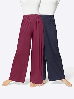 2 Pk Wide Leg Pants product image (E56329.NVBD.1.7_WithBackground)