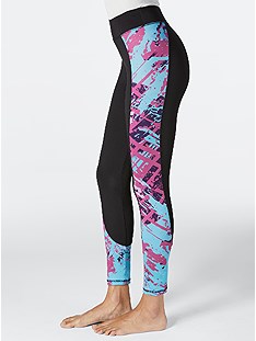 Side Graphic Print Leggings product image (E57598.BK.3.5_WithBackground)