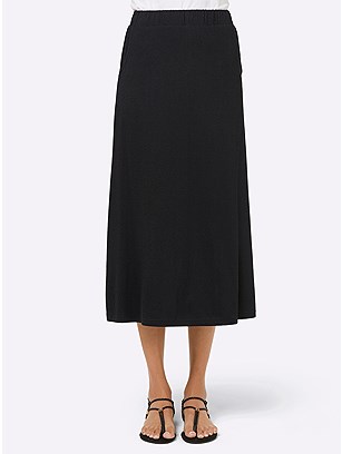A-Line Midi Skirt product image (E67930.BK.1.19_WithBackground)