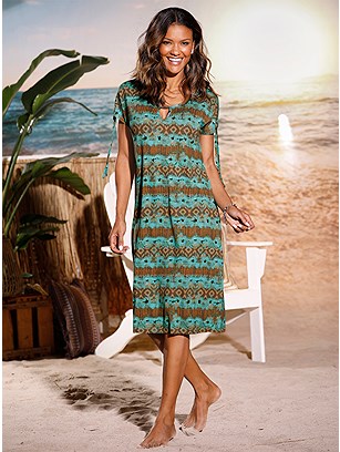 Boho Print Beach Dress product image (E84168.CHMU.1.1_WithBackground)
