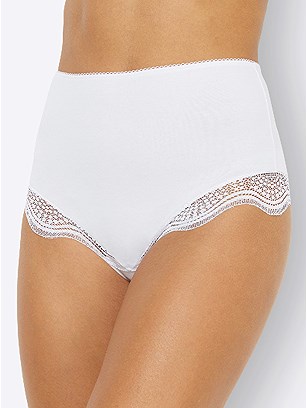 2 Pk Lace Trim Briefs product image (F02437.WH.2.5_WithBackground)