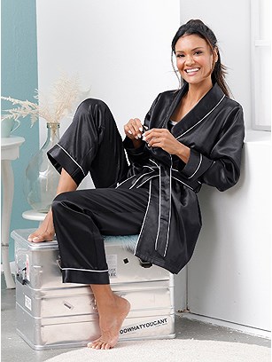 Satin Contrast Robe product image (F05157.BK.1.1_WithBackground)