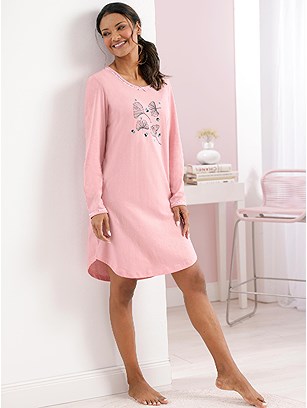 Floral Applique Nightgown product image (F05667.RS.1.6_WithBackground)