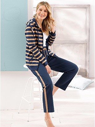 Striped Zip Jacket product image (F05682.DBCS.1.12_WithBackground)