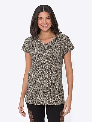 Leopard V-Neck Tunic product image (F09922.SAPR.1.1_WithBackground)