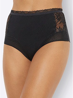3 Pk Lace Panel Briefs product image (F20371.BK.1.1_WithBackground)