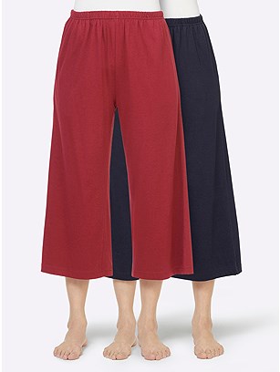 2 Pk Solid Culottes product image (F53636.NVBD.1.1_WithBackground)
