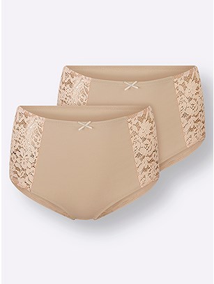 2 Pk Lace Control Briefs product image (F72426.IVO.3.7_WithBackground)