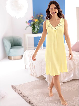 Lace Trim Nightgown product image (F79317.YL.1.1_WithBackground)