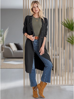 Button Detail Long Cardigan product image (Z247777-JTBK_24184127.3SS)